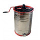 Медогонка 2-рамкова неповоротна. Бак - нержавіючий (AISI 304), ротор, касети зварені - нержавіючі; кран - алюмінієвий. Ø 397 мм