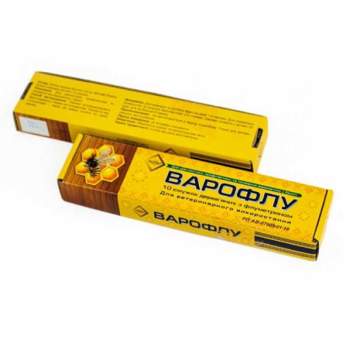 Варофлу (флуметрин 3,6 мг), 10 смужок